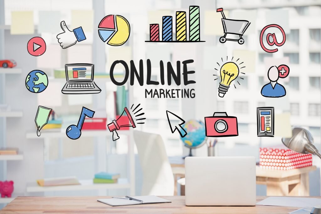 Blue collar marketing infographic showing SEO, PPC and Social media marketing for Blue collar websites.